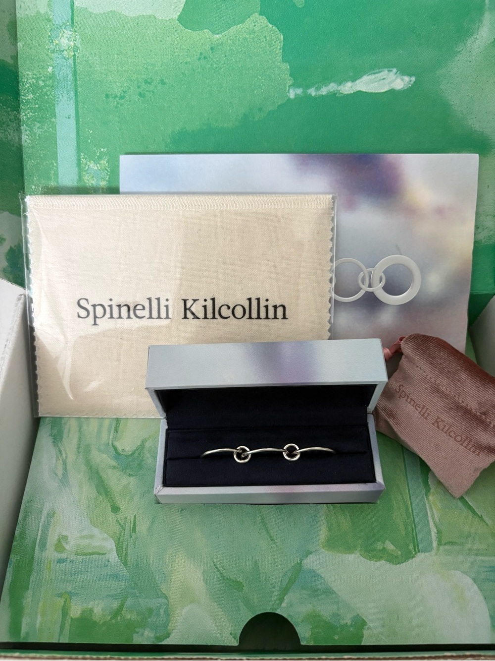 BNIB Spinelli Kilcollin Women's Double-Link Silver rings size 9